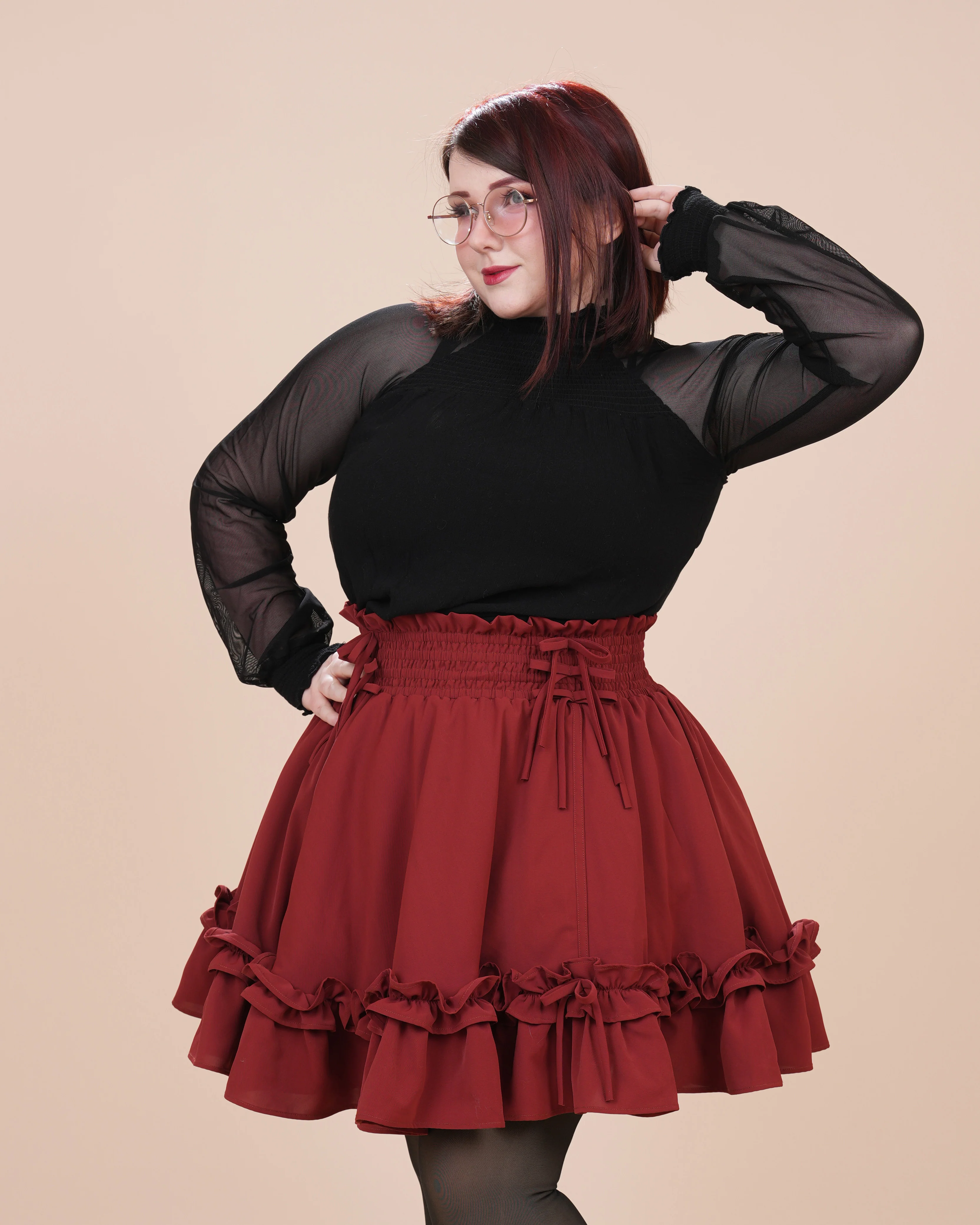 Fleur Skirt in Carmine Rose (Pre-Order CLOSED) (ESD July 1st - 7th, 2026) - Image 14