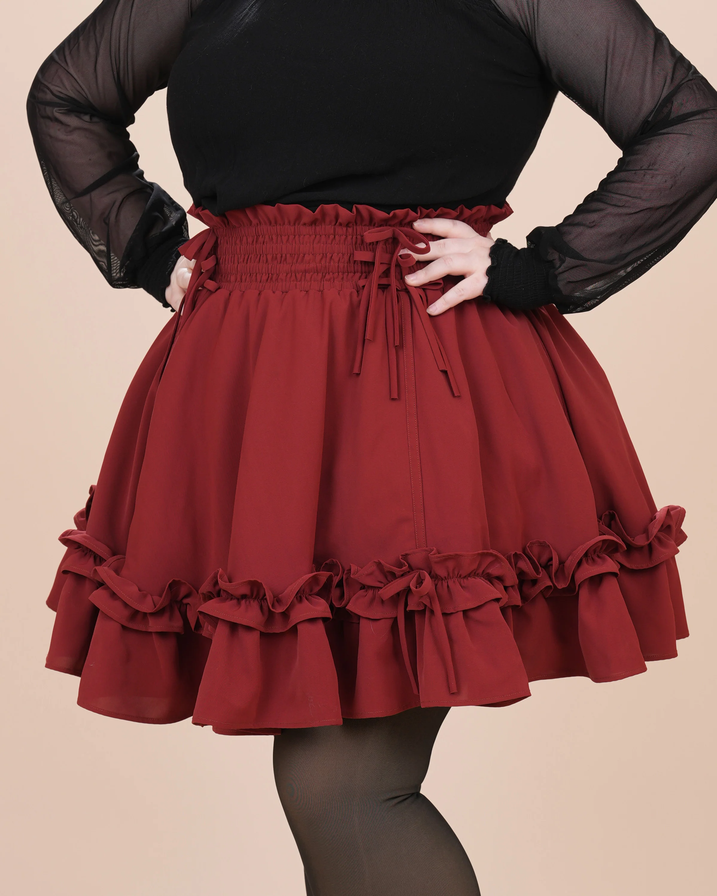 Fleur Skirt in Carmine Rose (Pre-Order CLOSED) (ESD July 1st - 7th, 2026) - Image 16