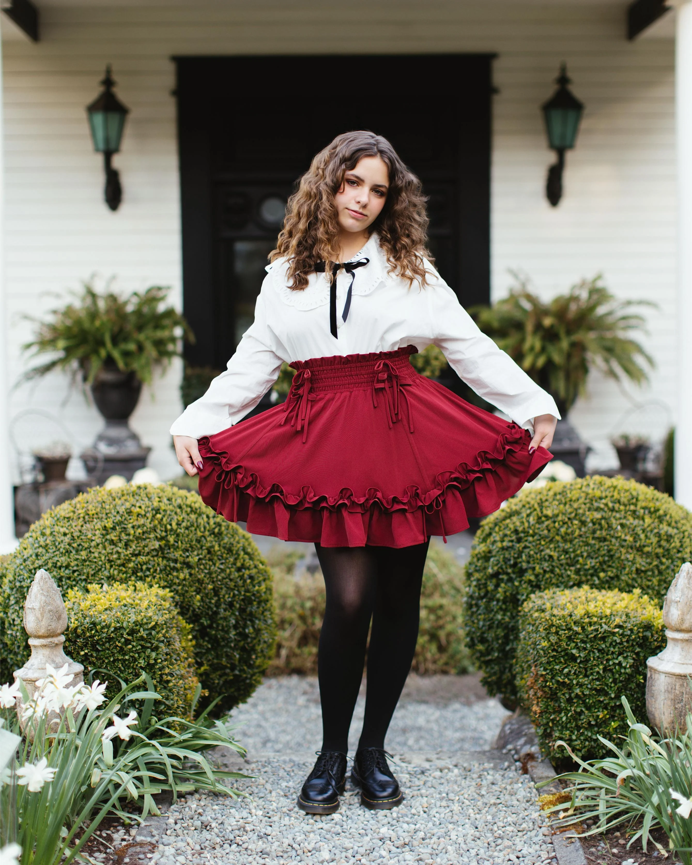 Fleur Skirt in Carmine Rose (Pre-Order CLOSED) (ESD July 1st - 7th, 2026) - Image 4