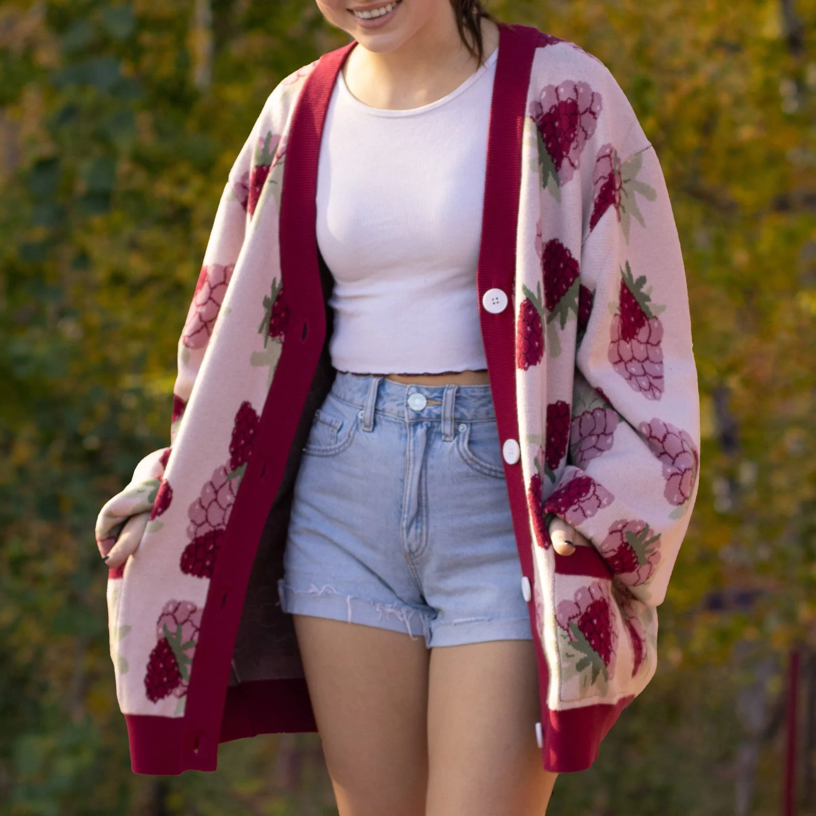 Raspberry Cardigan - Image 16