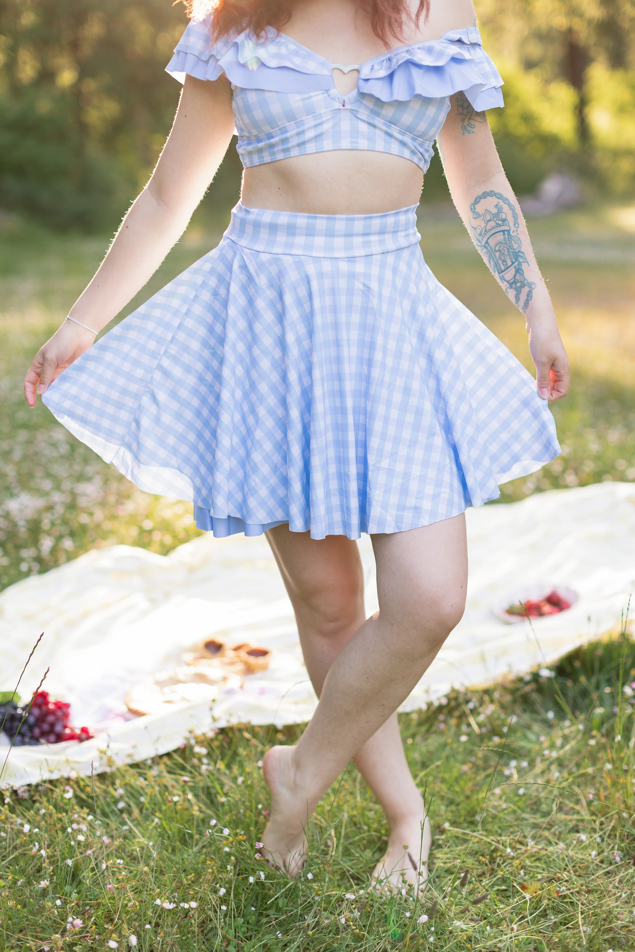 Shibuya's Blue Gingham Bikini [TOP & BOTTOMS SOLD SEPARATELY] - Image 3
