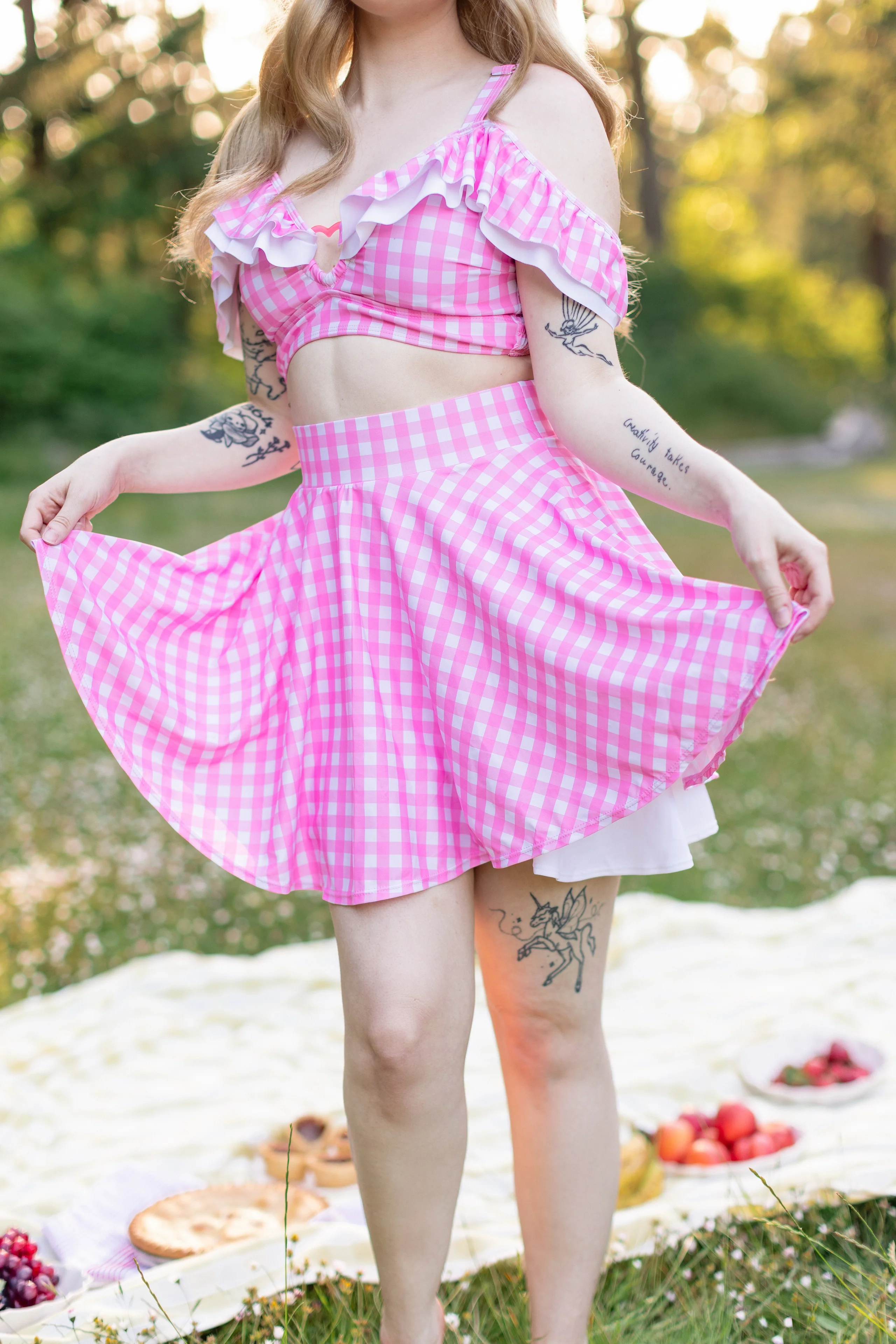 Shibuya's Pink Gingham Bikini [TOP & BOTTOMS SOLD SEPARATELY] - Image 16