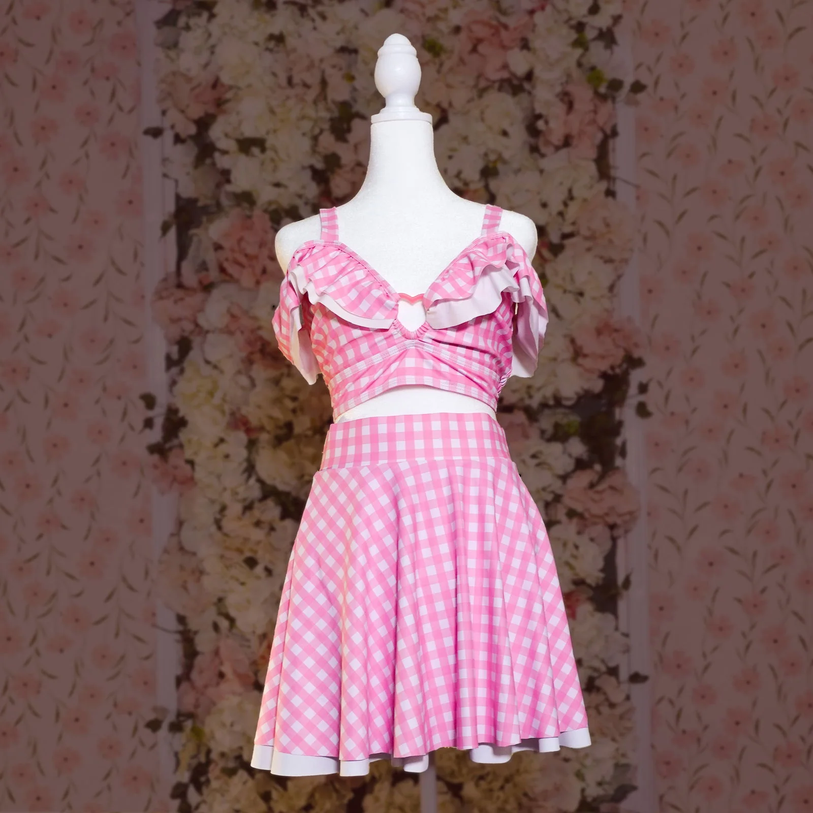 (B-GRADE) Shibuya's Pink Gingham Bikini Bottom B-GRADE - Image 7