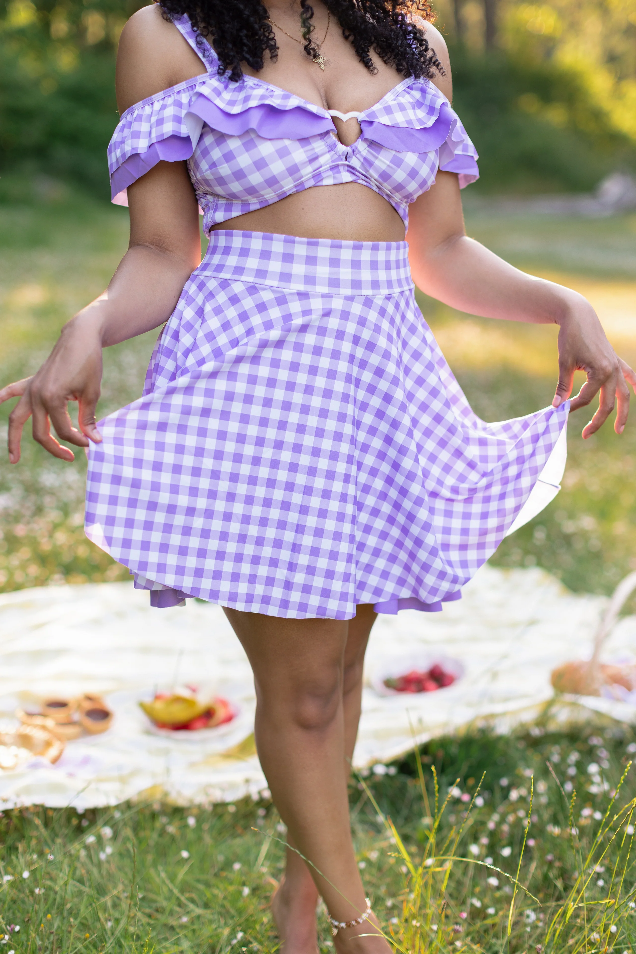 Shibuya's Purple Gingham Bikini [TOP & BOTTOMS SOLD SEPARATELY] - Image 7
