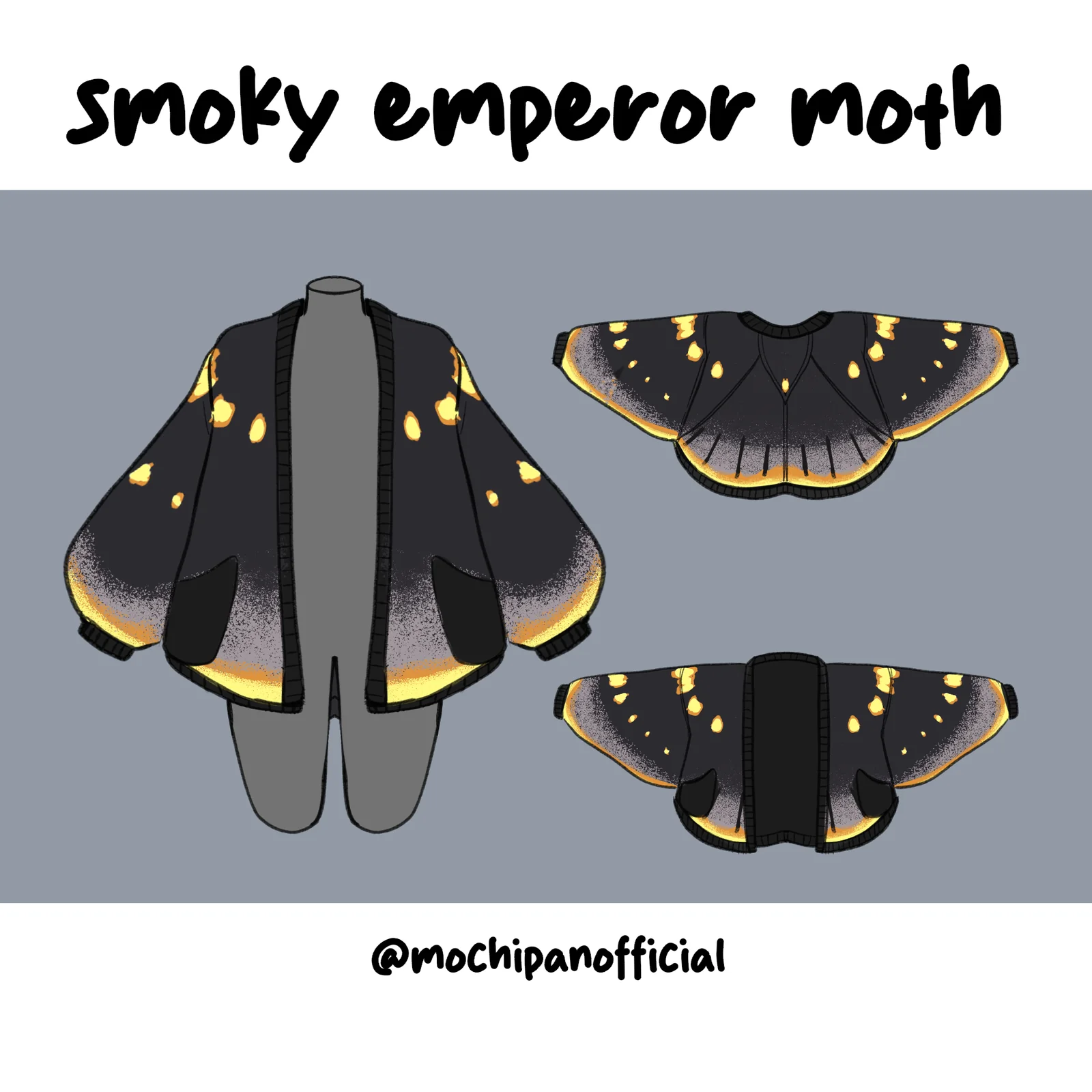 Smoky Emperor Moth Cardigan (Restocking July 20th, 2026) - Image 12