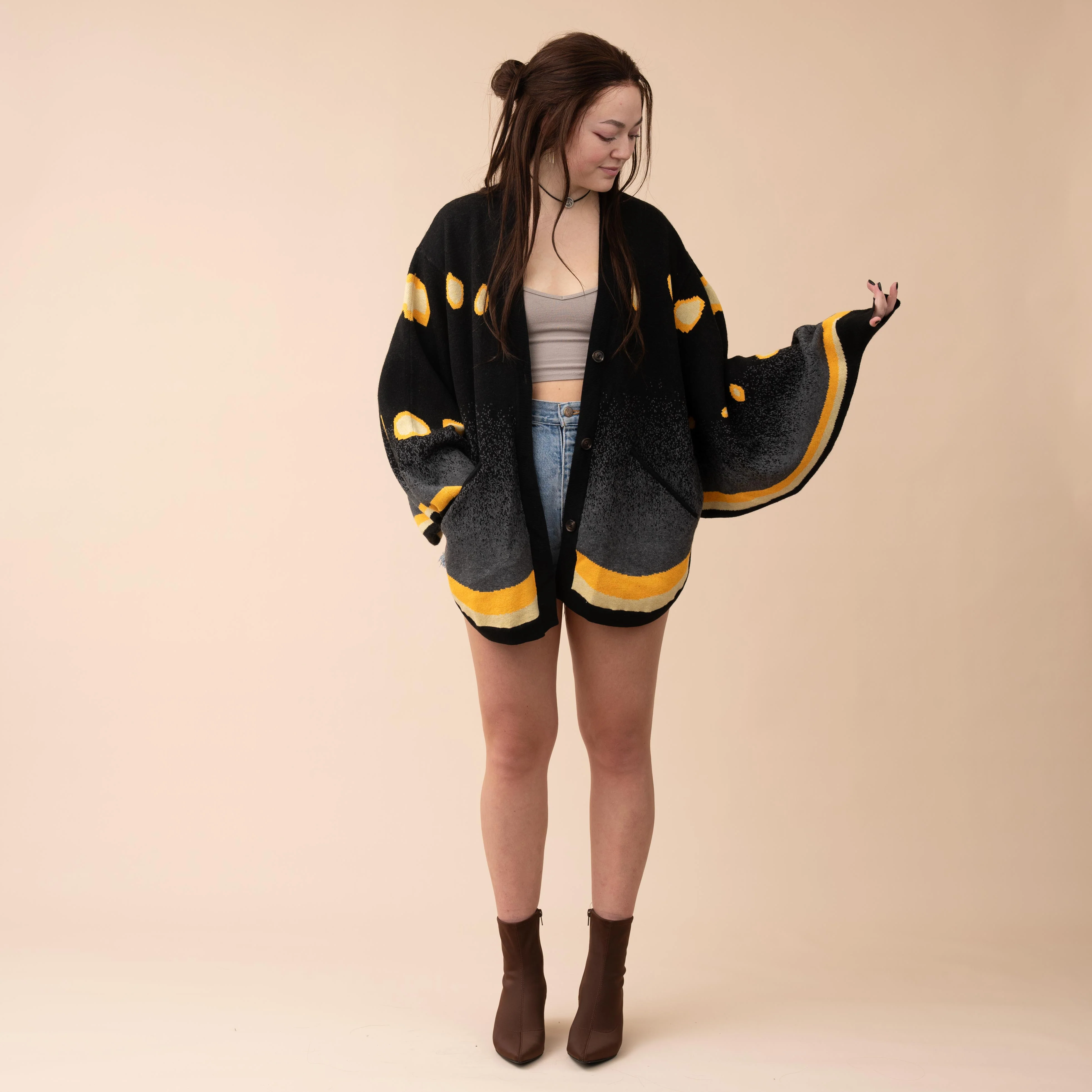 Smoky Emperor Moth Cardigan (Restocking July 20th, 2026) - Image 3