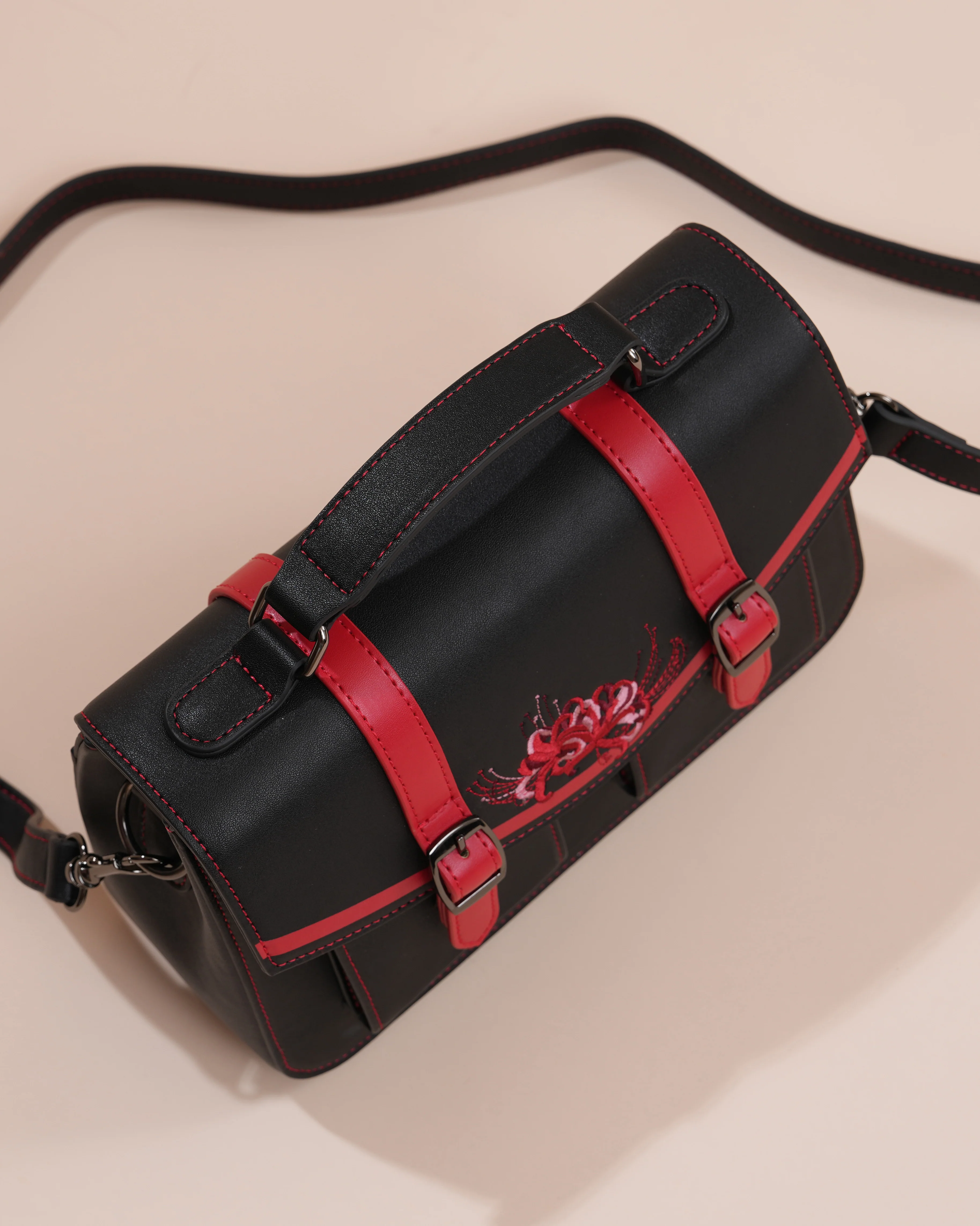 Higanbana (Spider Lily) Mini Messenger Bag - Image 3