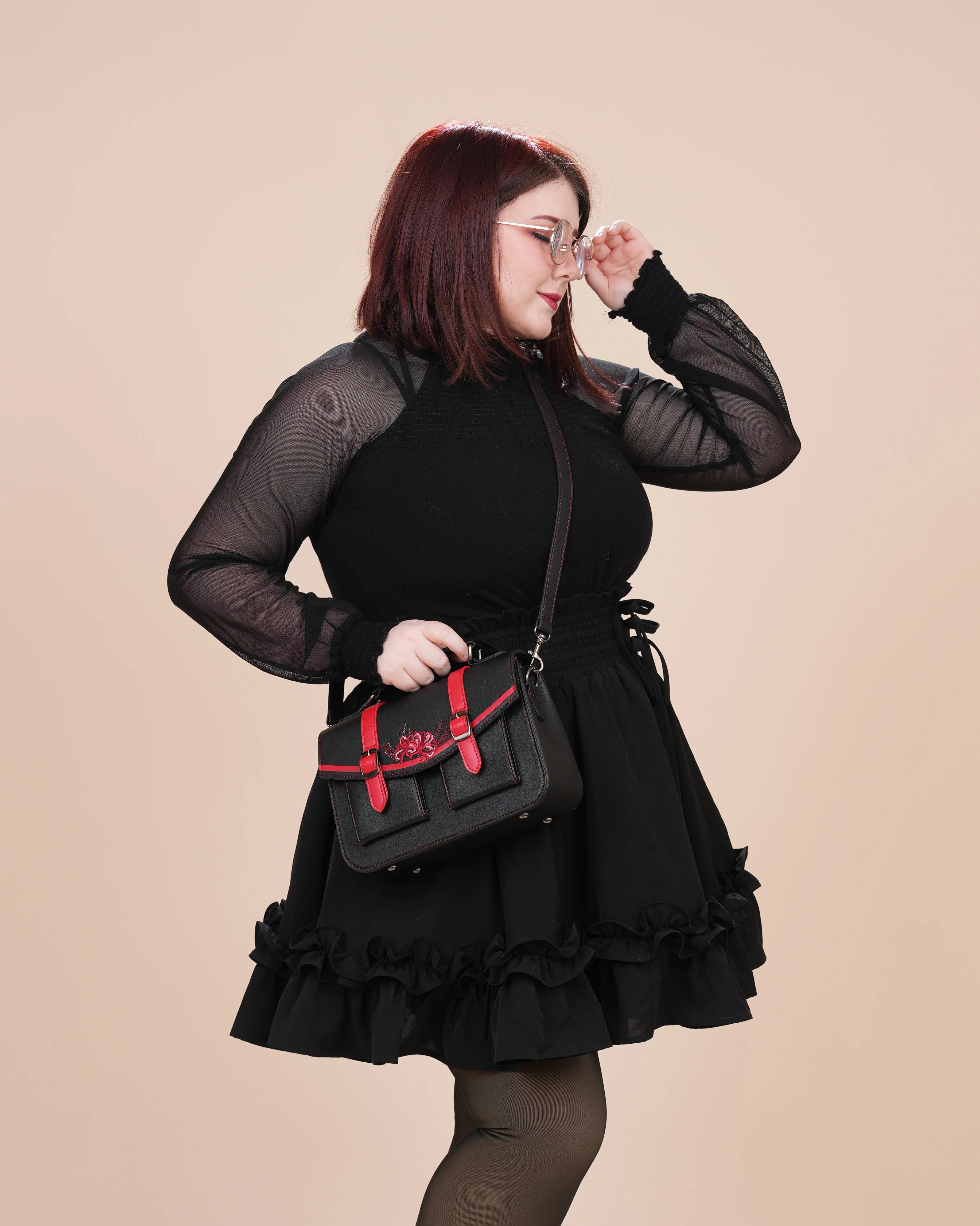 Higanbana (Spider Lily) Mini Messenger Bag - Image 8