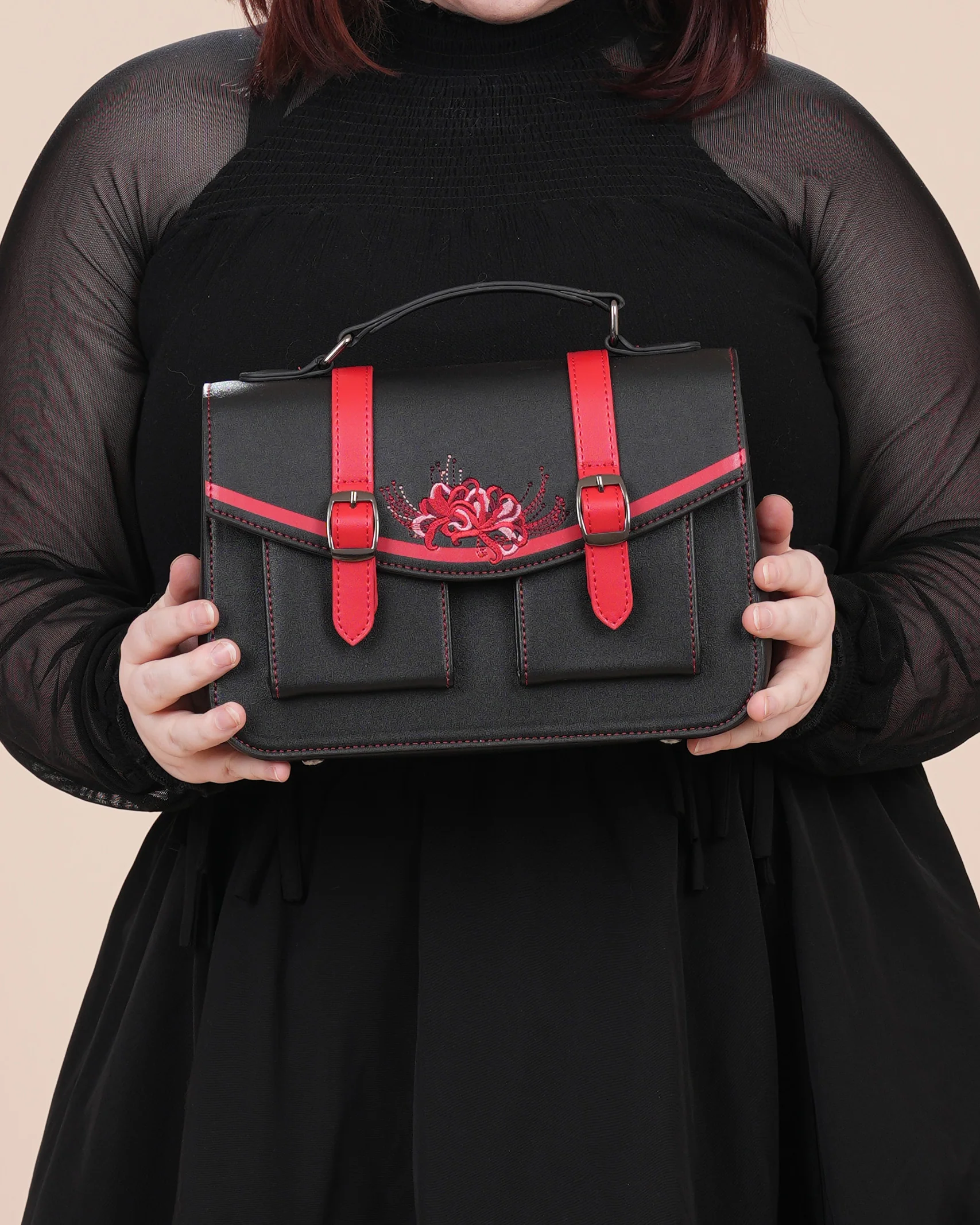 Higanbana (Spider Lily) Mini Messenger Bag - Image 9