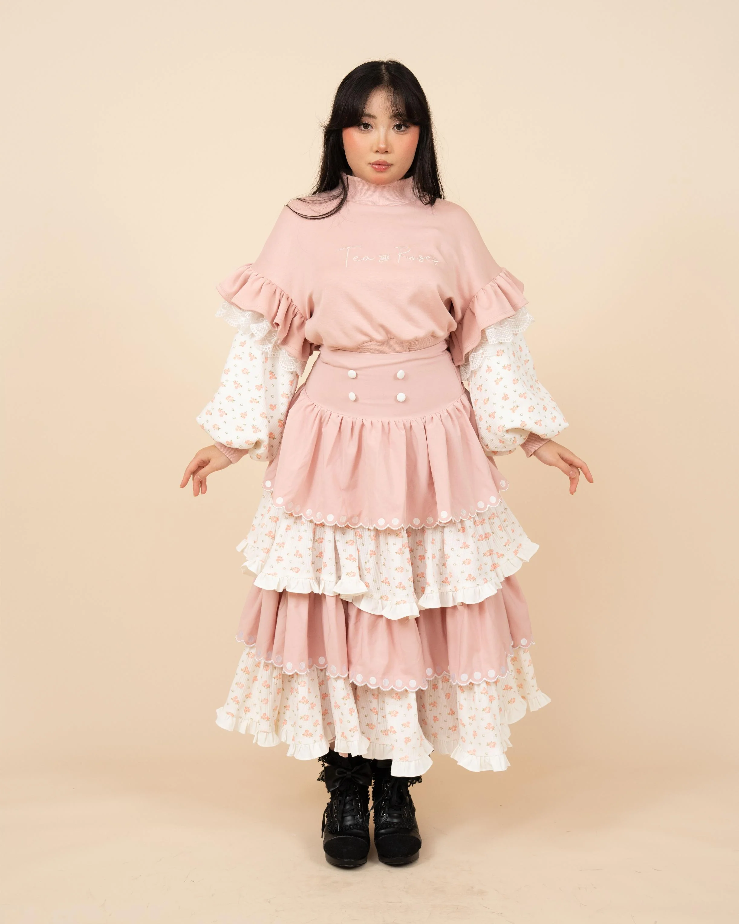 Tea & Roses Layered Skirt - Image 13