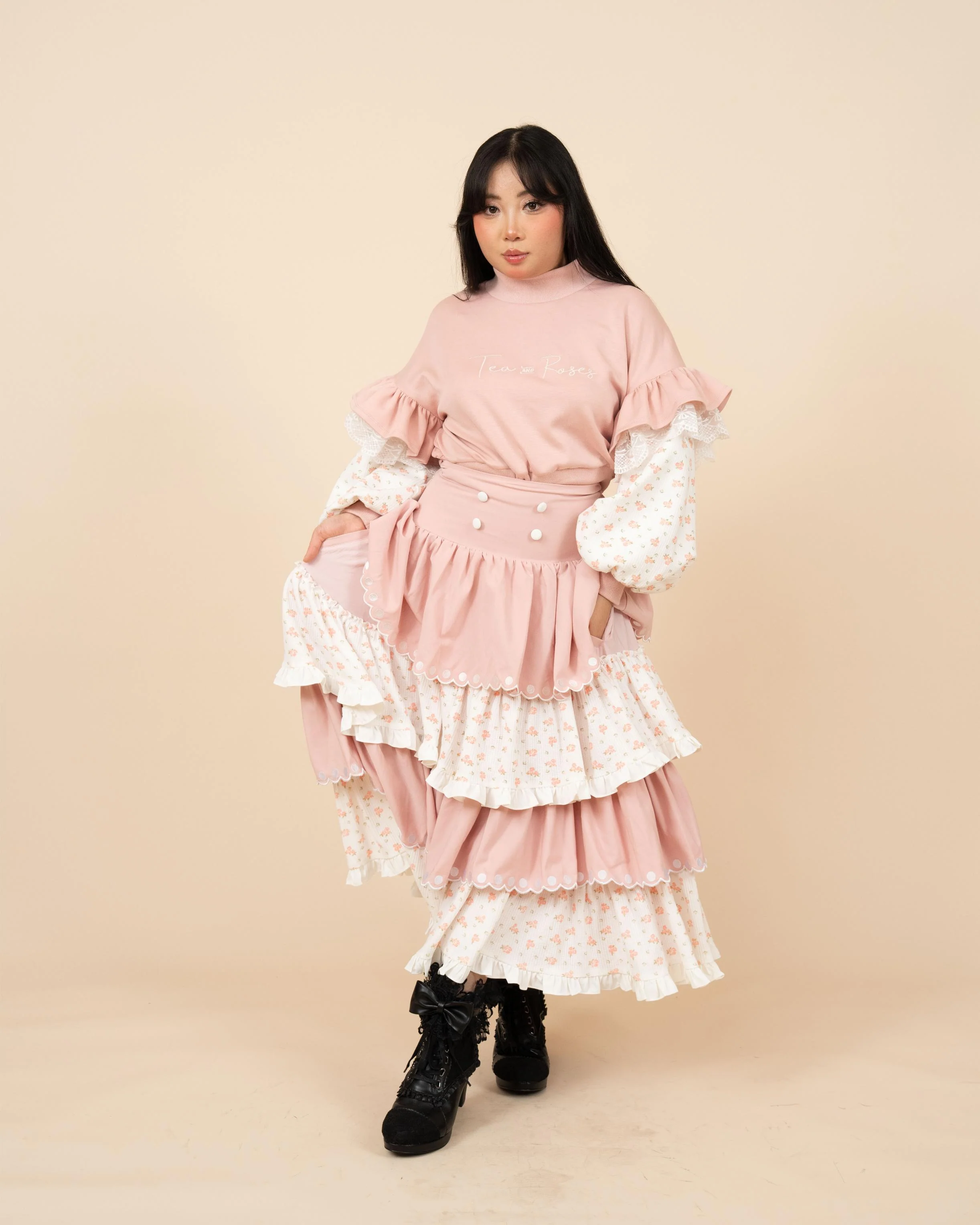 Tea & Roses Layered Skirt - Image 15