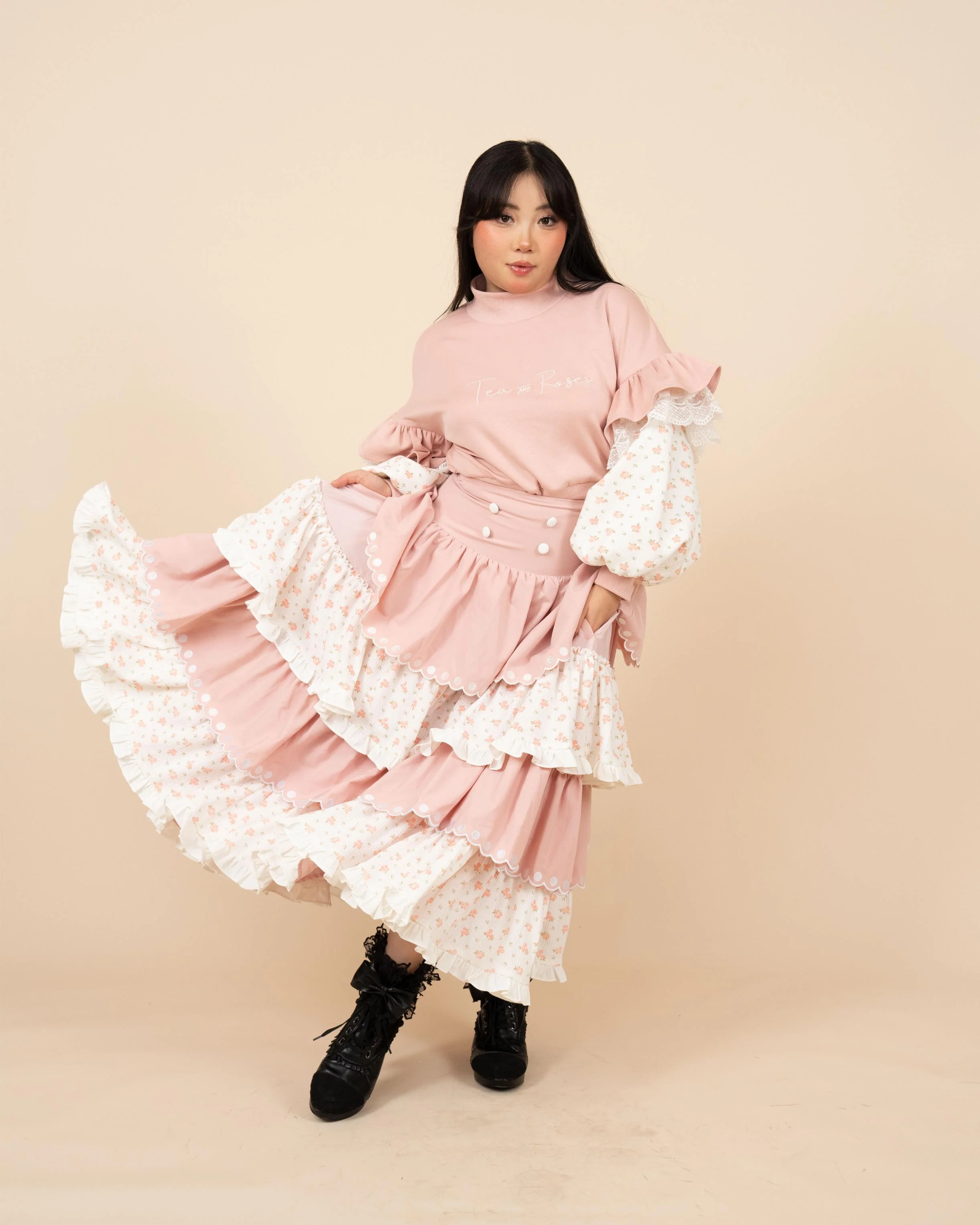 Tea & Roses Layered Skirt - Image 2